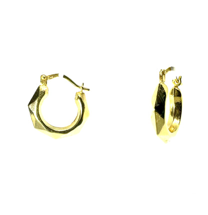 Gold Geometric hoops